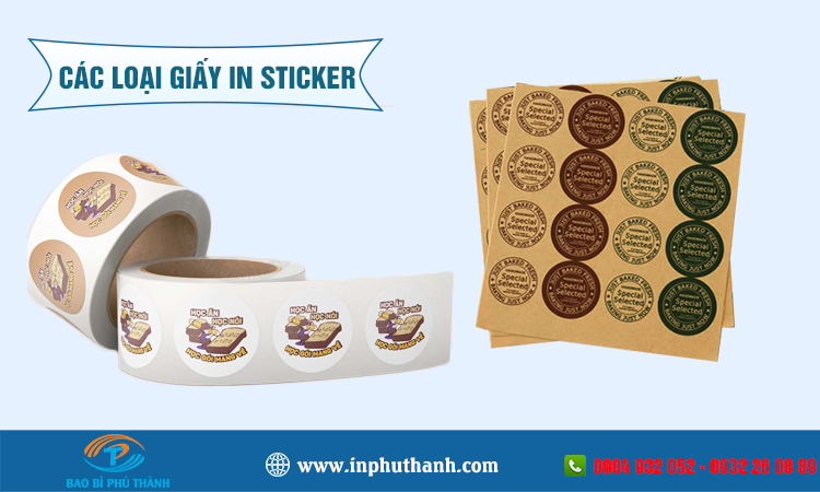 Các loại giấy in sticker