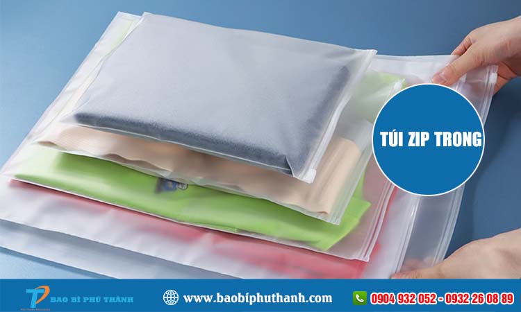 Túi zip trong suốt